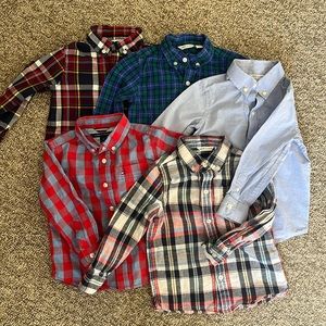 2t Janie and Jack Tommy Hilfiger boys button up shirts